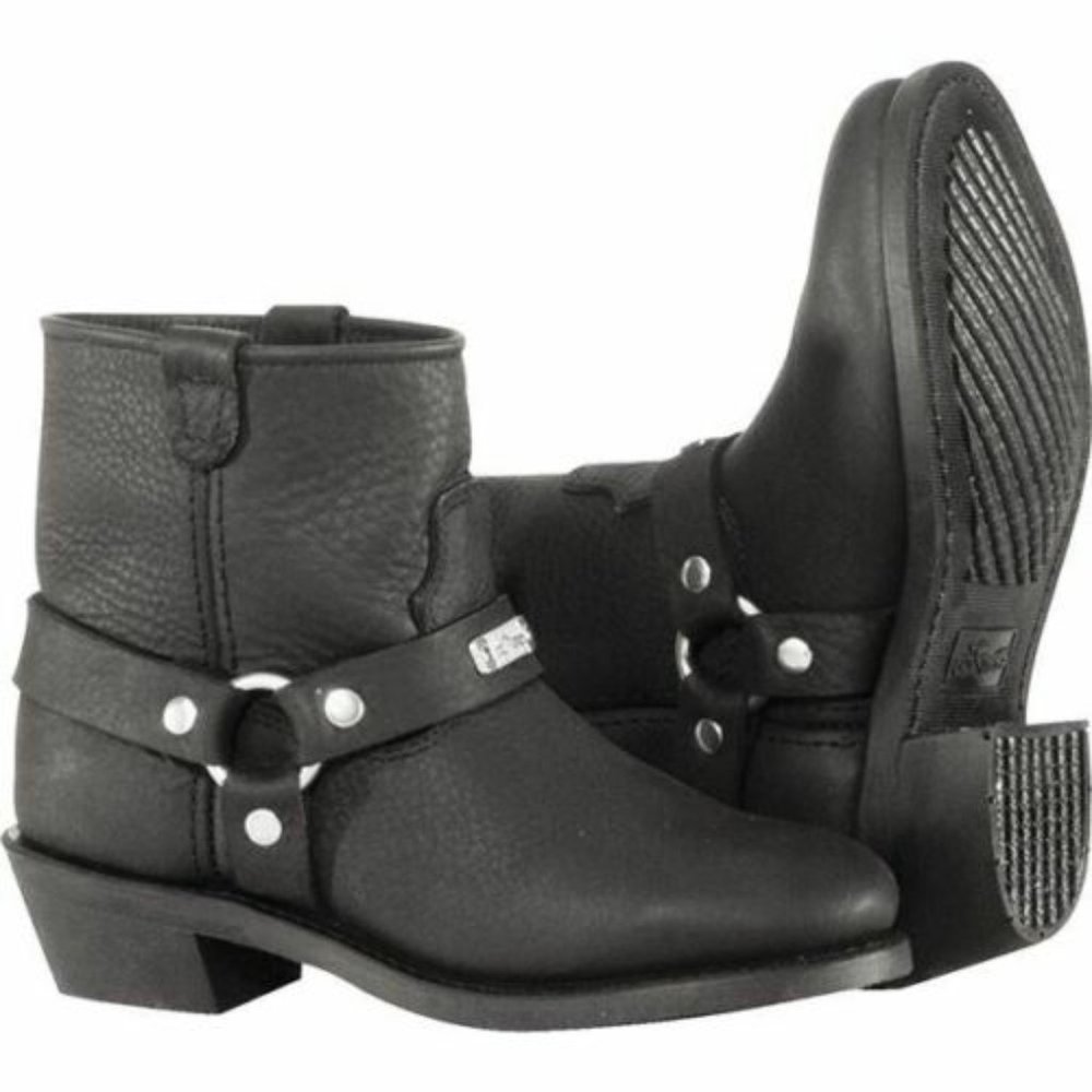 NWT River Road Women's Ranger Low Cut Leather Motorcycle Harness Boots